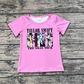 Pre-order Baby Girl Short Sleeves Pink Singer Shirt Tops