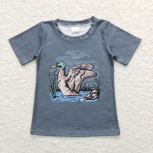 BT0508 Baby Boy Short Sleeves Duck Tops Shirt