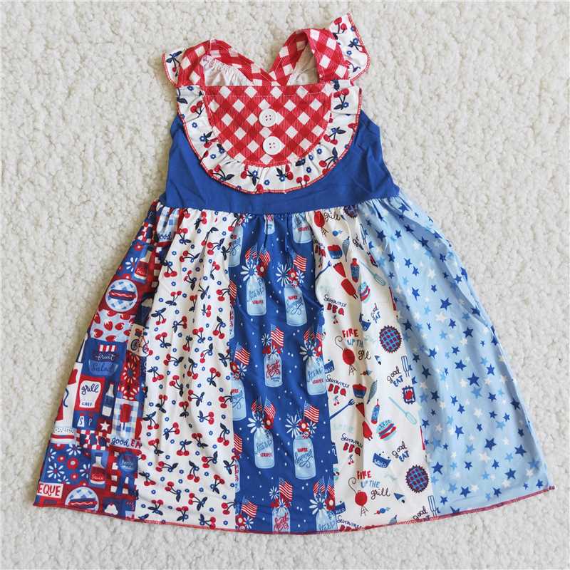 Promotion Baby GIrl Pink July 4th Dress