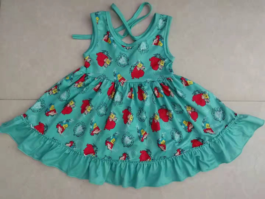 Moq 3 Pre-order GSD0957 Baby Girl Sleeveless Princess Dress