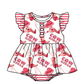 Baby Girl Western Cowgirl Sibling Romper Dress Clothes Set ( Moq 5 Each Design )