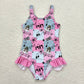 Baby Girl Sleeveless Singer One Piece Swimsuit