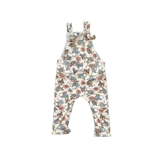 Moq 3 Pre-order Baby Girl Rabbits Floral One Piece Romper