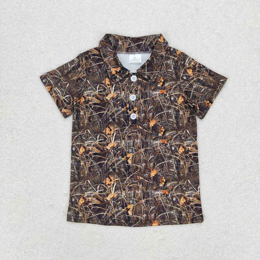 Baby Boy Short Sleeves Summer Camo Polo T-shirt Tops