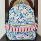 Baby Girl Floral Blue Backpack Bag