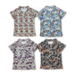 ( No. 1-4 ) Baby Boy Toddler Short Sleeves Buttons Camo Tee Sibling Shirt Tops RTS