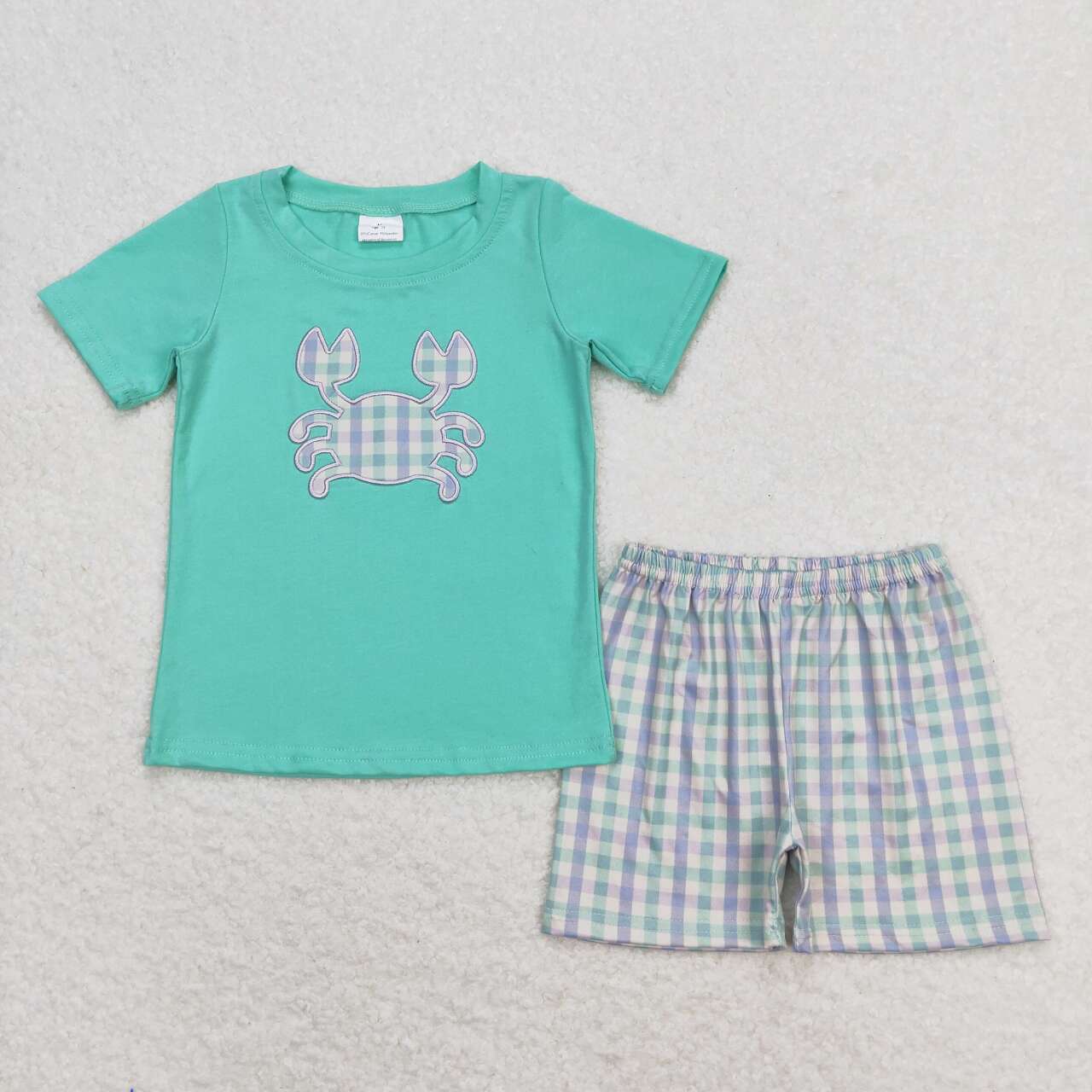 Baby Boy Toddler Short Sleeves Crabs Shirt Shorts Sibling Set Clothes RTS