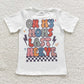 BT0269 Baby Girl Short Sleeves Smile Shirt