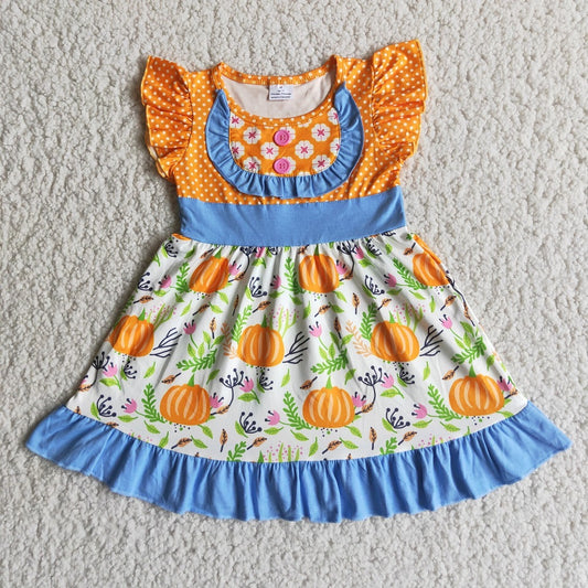 Promotion D4-13 Baby Girl Pumpkin Dress