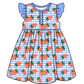 Baby Girl Strawberry Plaid Sibling Romper Dress Summer Clothes Set ( Moq 5 Each Design )