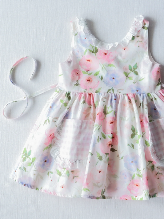 Moq 3 Pre-order GSD0984 Baby Girl Sleeveless Floral Summer Dress