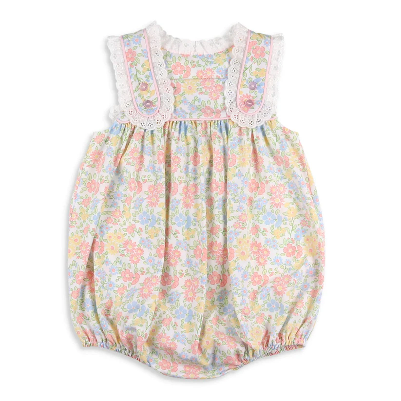 Moq 3 Pre-order SR1261 Baby Girl Floral Summer One Piece Romper