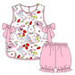 Baby Girl Valentine Hearts Boots Sibling Matching Dress Romper Clothes Set ( Moq 5 Each style )