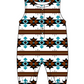 Baby Kids Toddler Sibling Western Aztec Shirt Romper Set Moq 5