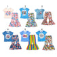 Baby Girl Short Sleeves Dr Reading Shirt Pants Sibling Outfit Clothes Set