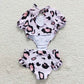 S0152 Baby Girl Pink Leopard One Piece Summer Swimsuit