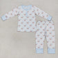 GLP0695 Baby Girl Pink Long Sleeves Pants Pajamas Christmas Santa Outfit
