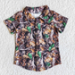 Sibling Baby Boys Short Sleeves Camo Print Buttons Shirts Tops RTS