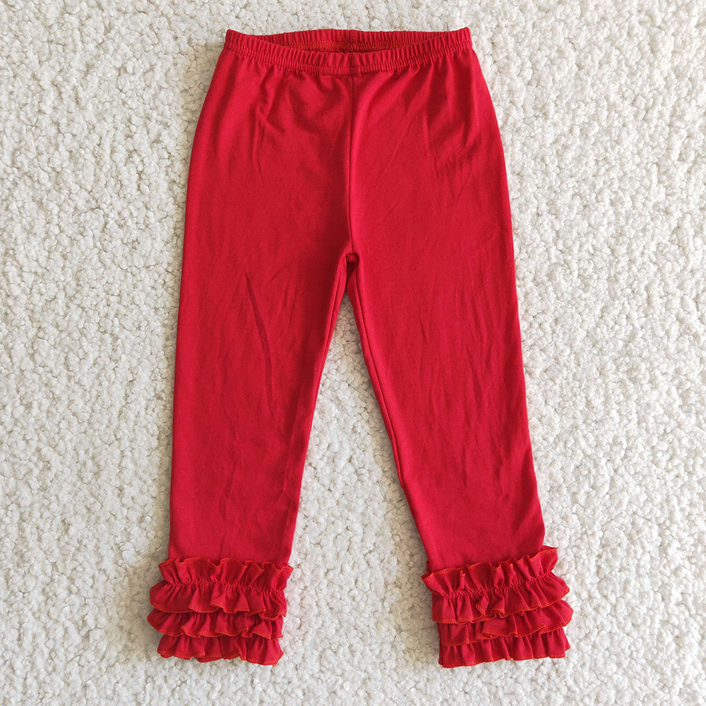 Baby Girl Red Icing Cotton Shirts Pants Shorts Sibling Set