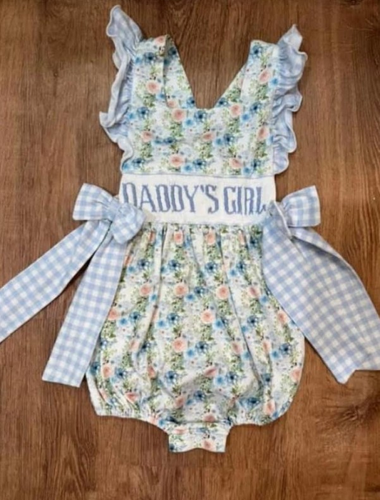 Pre-order SR1240 Baby Kids Daddy's Girl Floral One Piece Romper