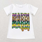 Baby Boy Girl Short Sleeves Mardi Gras Sibling Tee Shirt Tops