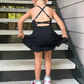 Baby Girl Sleeveless Hot Pink Yoga Sports Shorts Dress