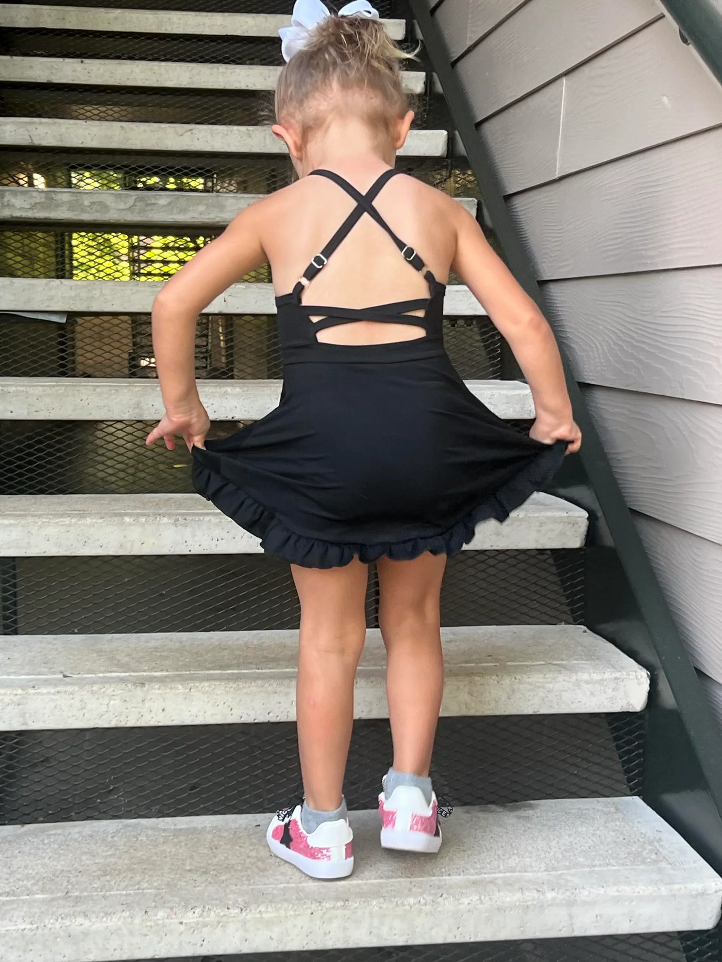 Baby Girl Sleeveless Black Dress