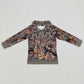 BT0094 Deer Camo Zipper Baby Boy Shirt