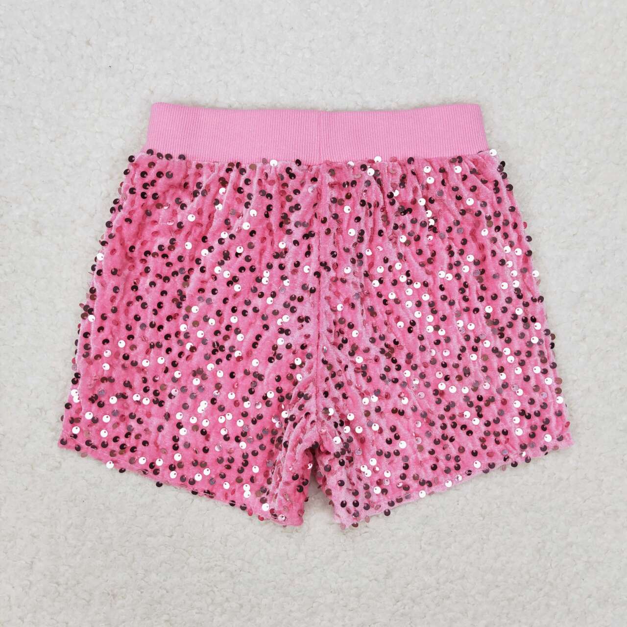 Baby Girl Pink Sequins Summer Shorts