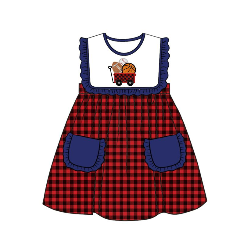 Moq 3 Pre-order GSD0627 Baby Girl Ball Pocket Dress