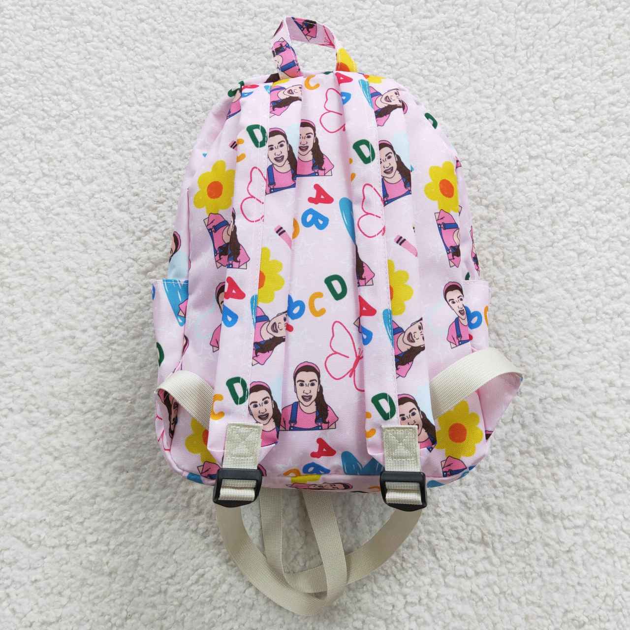 BA0070 Baby Girl Back To School Teacher Pink Bag Backpack