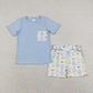 Baby Boy Girl Easter Eggs Sibling Romper Dress Clothes Set