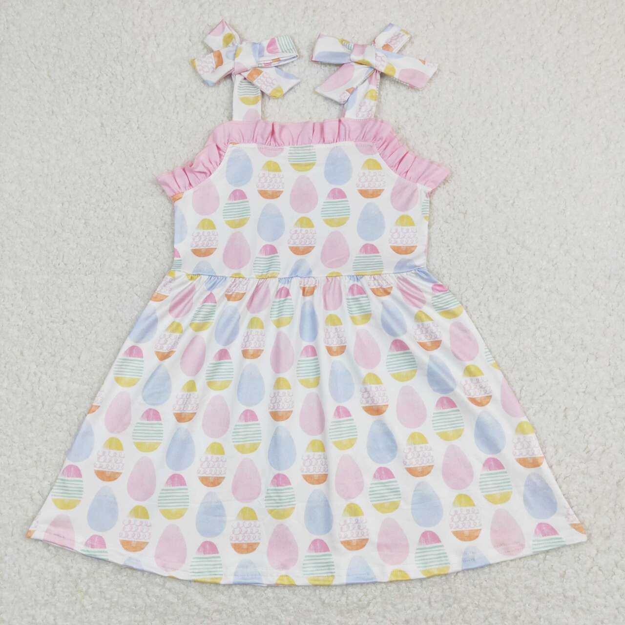 Baby Boy Girl Easter Eggs Sibling Romper Dress Clothes Set