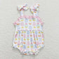 Baby Boy Girl Easter Eggs Sibling Romper Dress Clothes Set