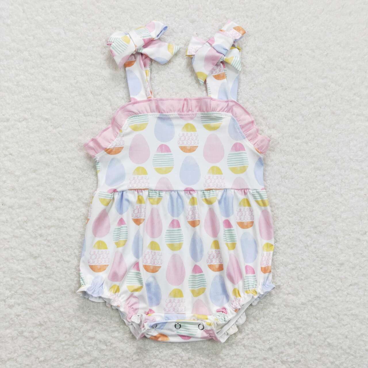 Baby Boy Girl Easter Eggs Sibling Romper Dress Clothes Set