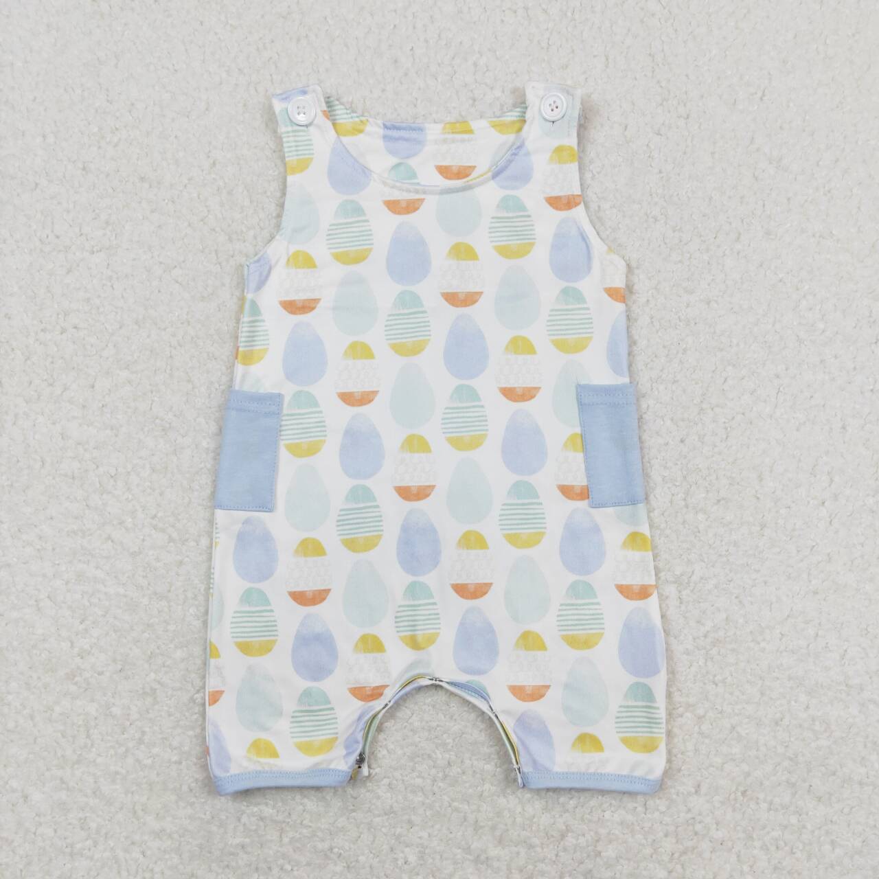 Baby Boy Girl Easter Eggs Sibling Romper Dress Clothes Set