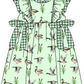 Baby Boy Girl Ducks Green Sibling Matching Green Dress Romper Clothes Set ( Moq 5 Each style )