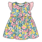 Baby Girl Floral Stripes Sibling Romper Dress Clothes Set ( Moq 5 Each Design )