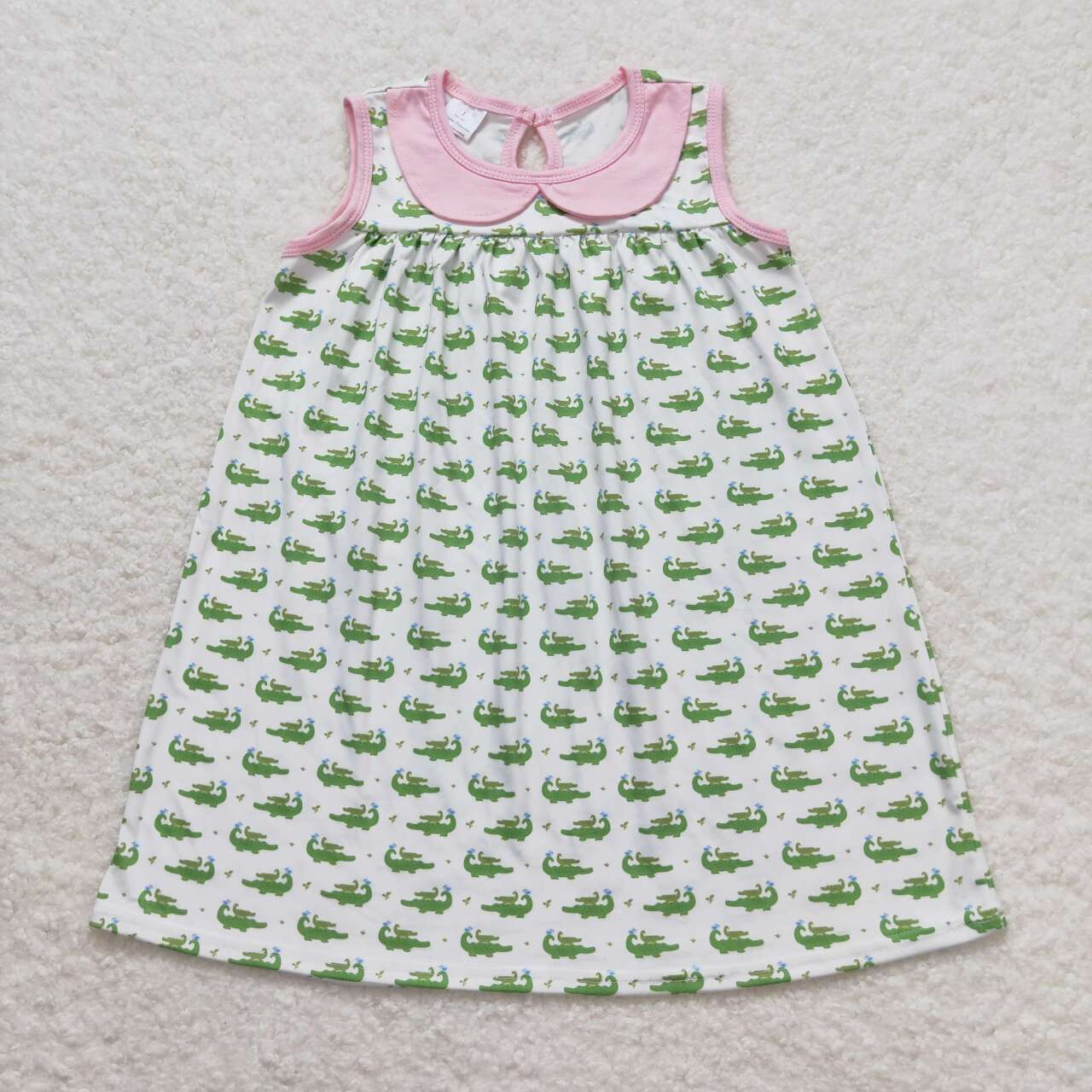 Baby Girl Sleeveless Crocodile Summer Dress