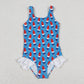 Baby Girl July 4th Popstick One Piece Swimsuit