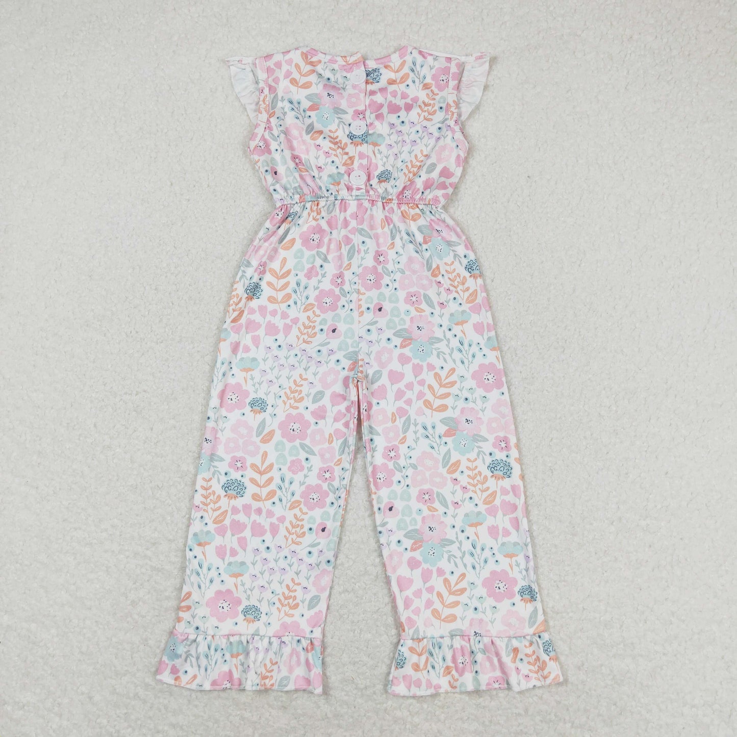 Baby Girl Floral Mouse Pants Overalls Jumpsuit