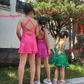 Baby Girl Sleeveless Hot Pink Yoga Sports Shorts Dress