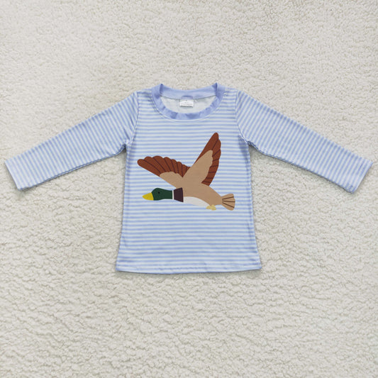 BT0365 Baby Boy Long Sleeves Duck Shirt