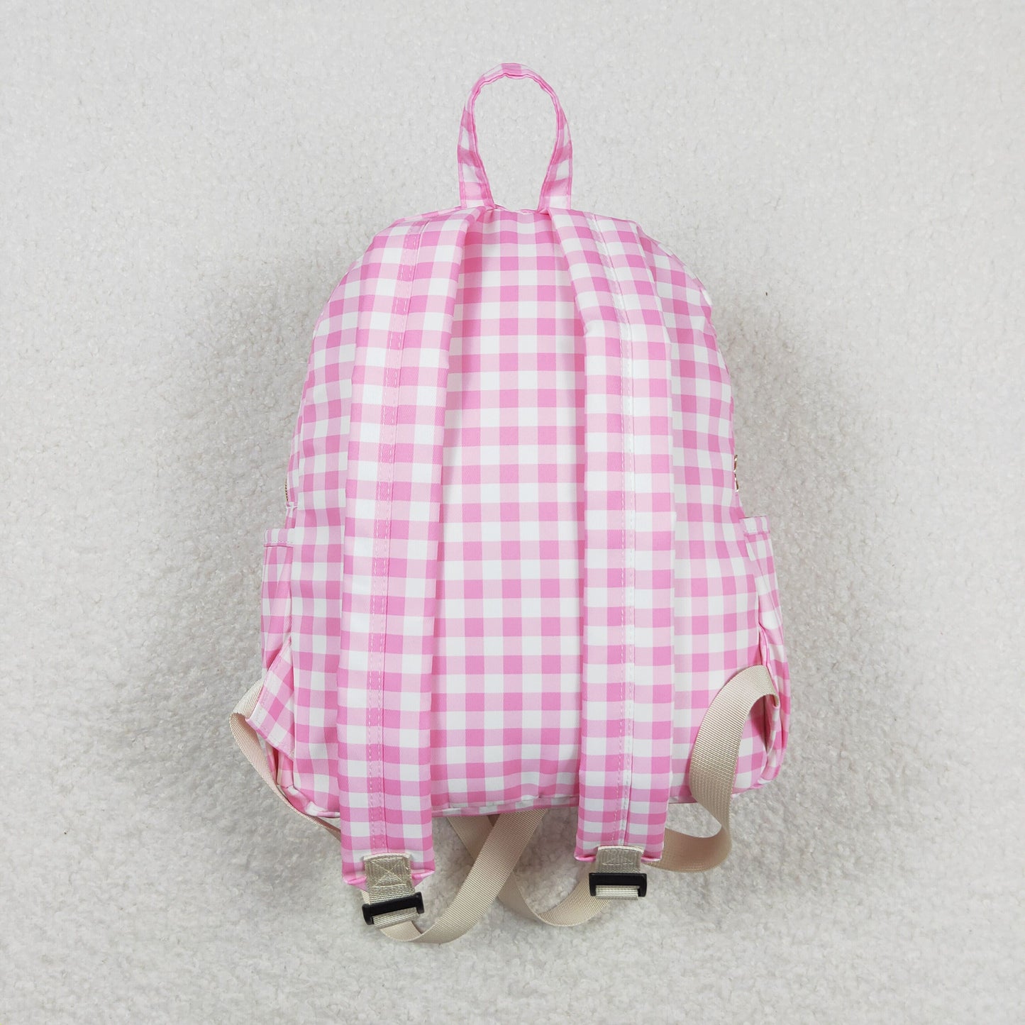 Baby Girl Pink Plaid Backpack Bags