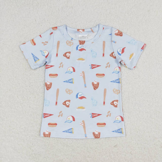 Baby Boy Short Sleeves Baseball Summer Shirt Tops