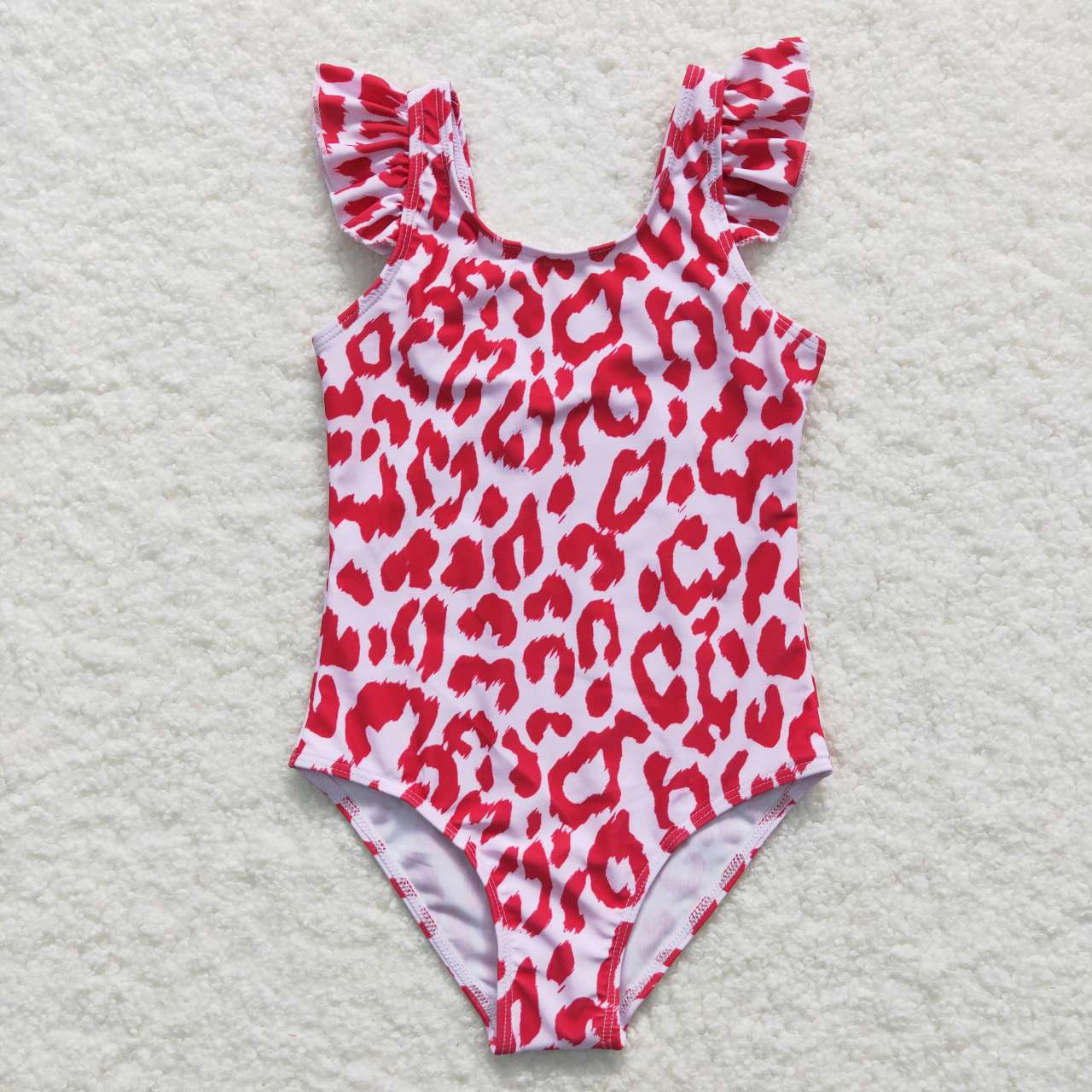 S0155 Baby Girl Leopard One Piece Summer Swimsuit