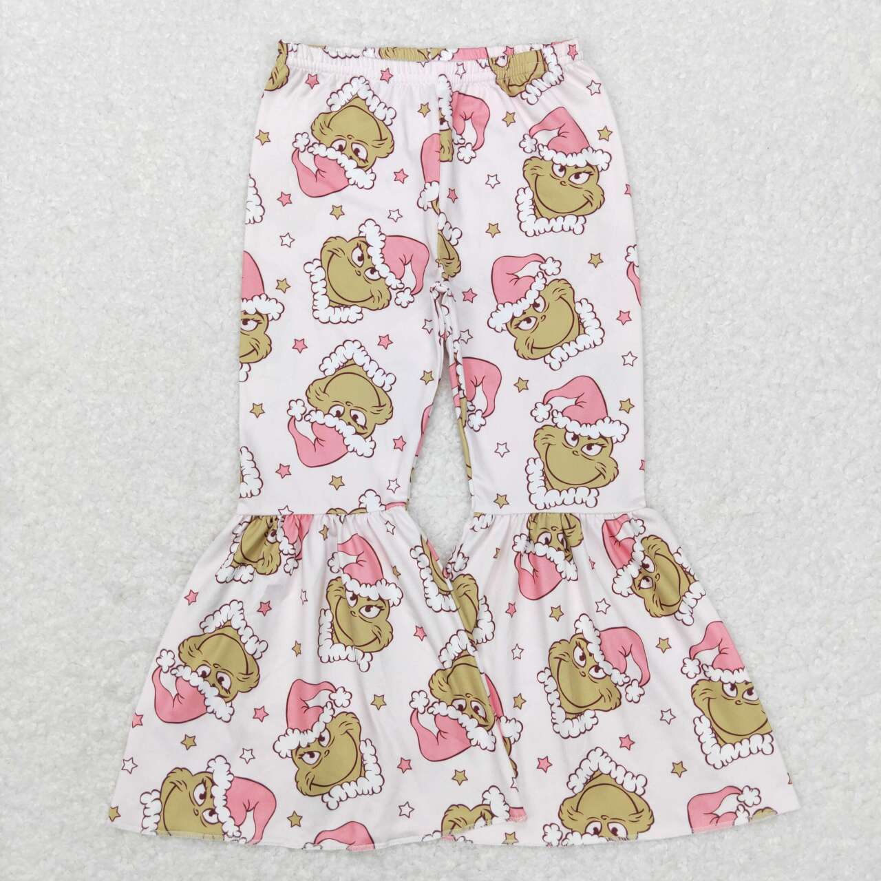 P0312 Baby Girl Christmas Face Bell Pants