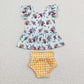Baby Girl Kids Flower Sibling Straps Dress Jumpsuit Set Clothes