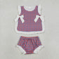 Sibling Baby Boys Girls Kids Plaid Tops Bummie Shorts Sets Summer Clothes RTS