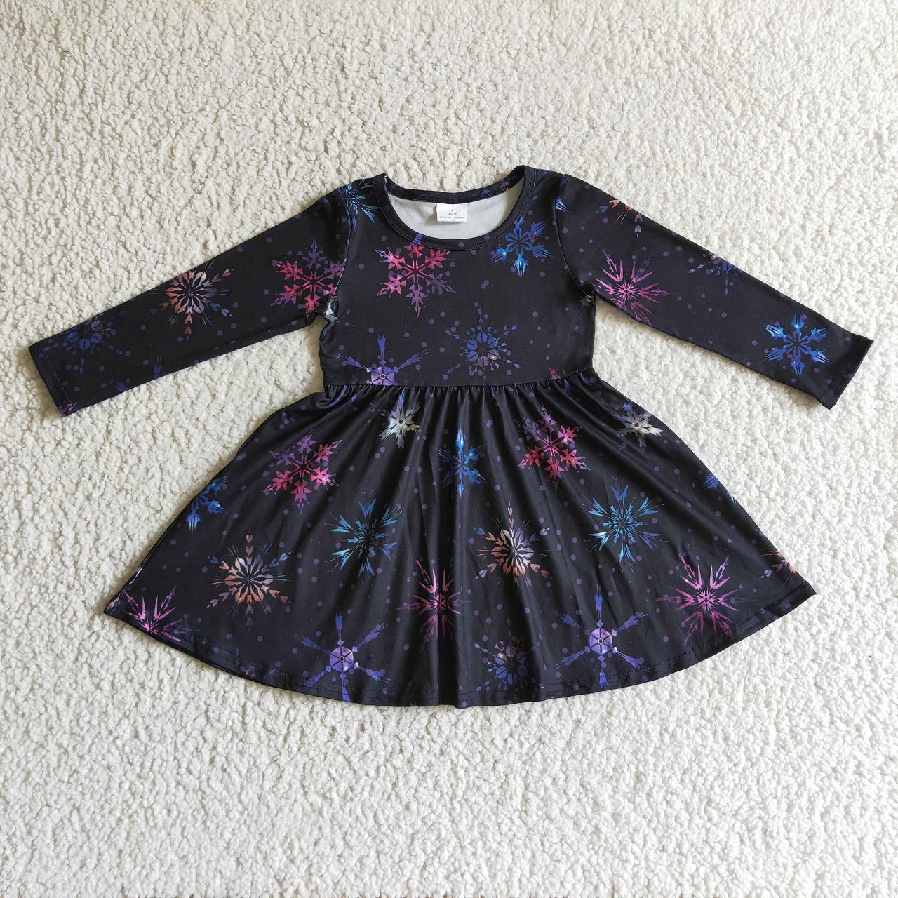 Promotion Baby Girl Snowflake Twirl Dress